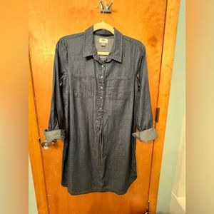 NWT - Old Navy Dark Wash Chambray Dress